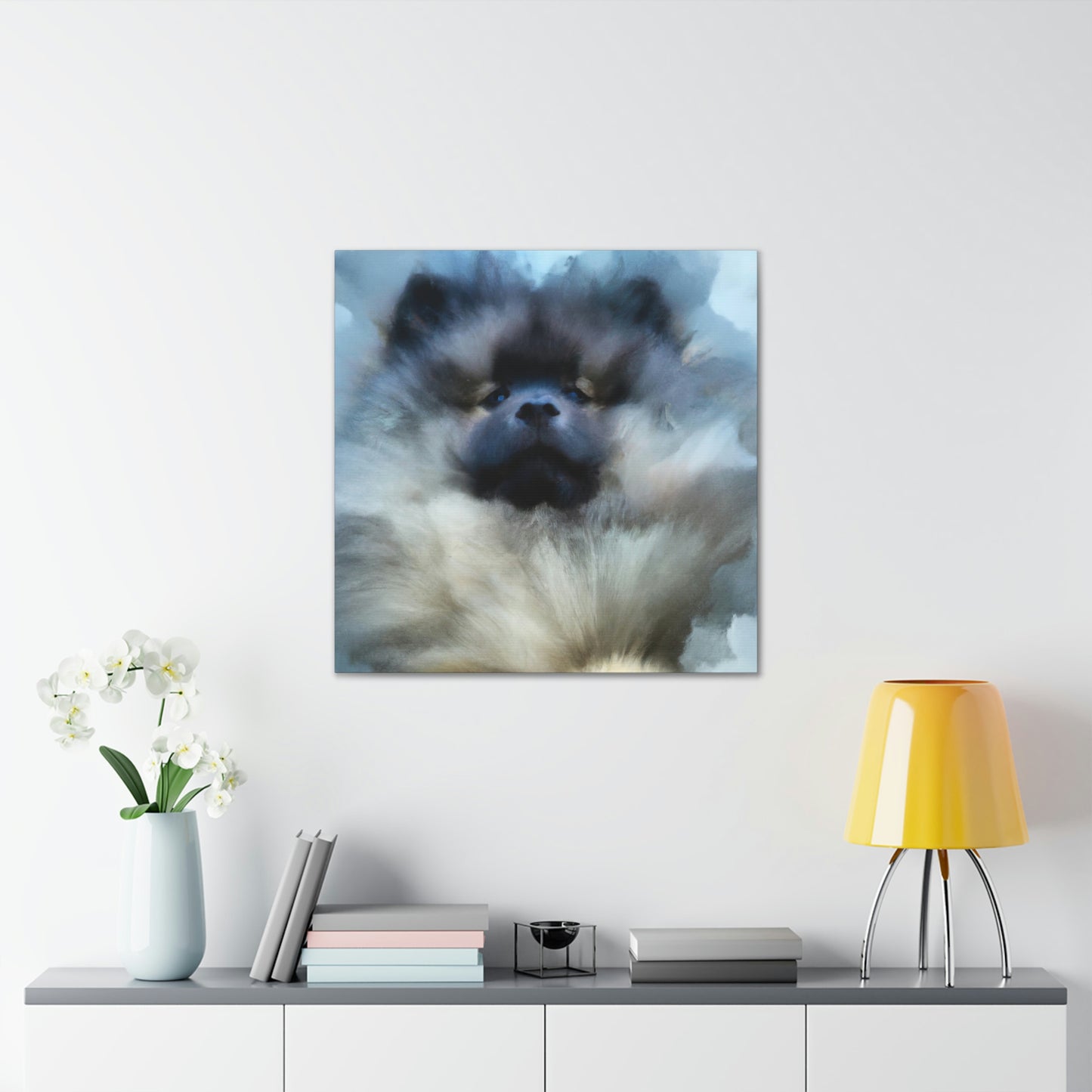 Keeshond in Abstract - Canvas