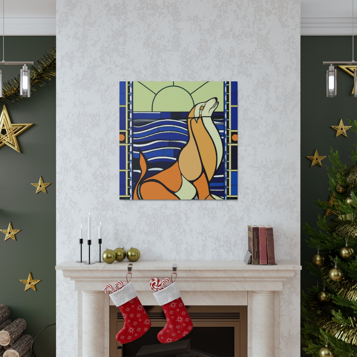 Luminous Sea Lion Glow - Canvas