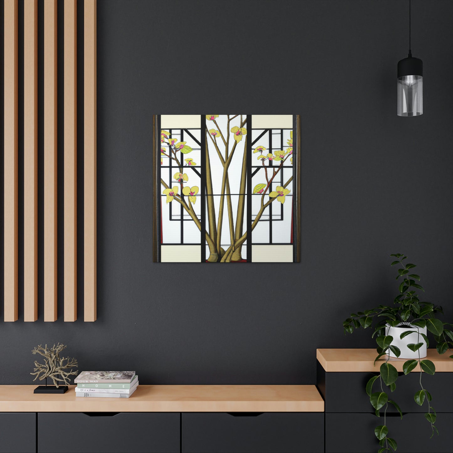 Vibrant Deco Dogwood - Canvas