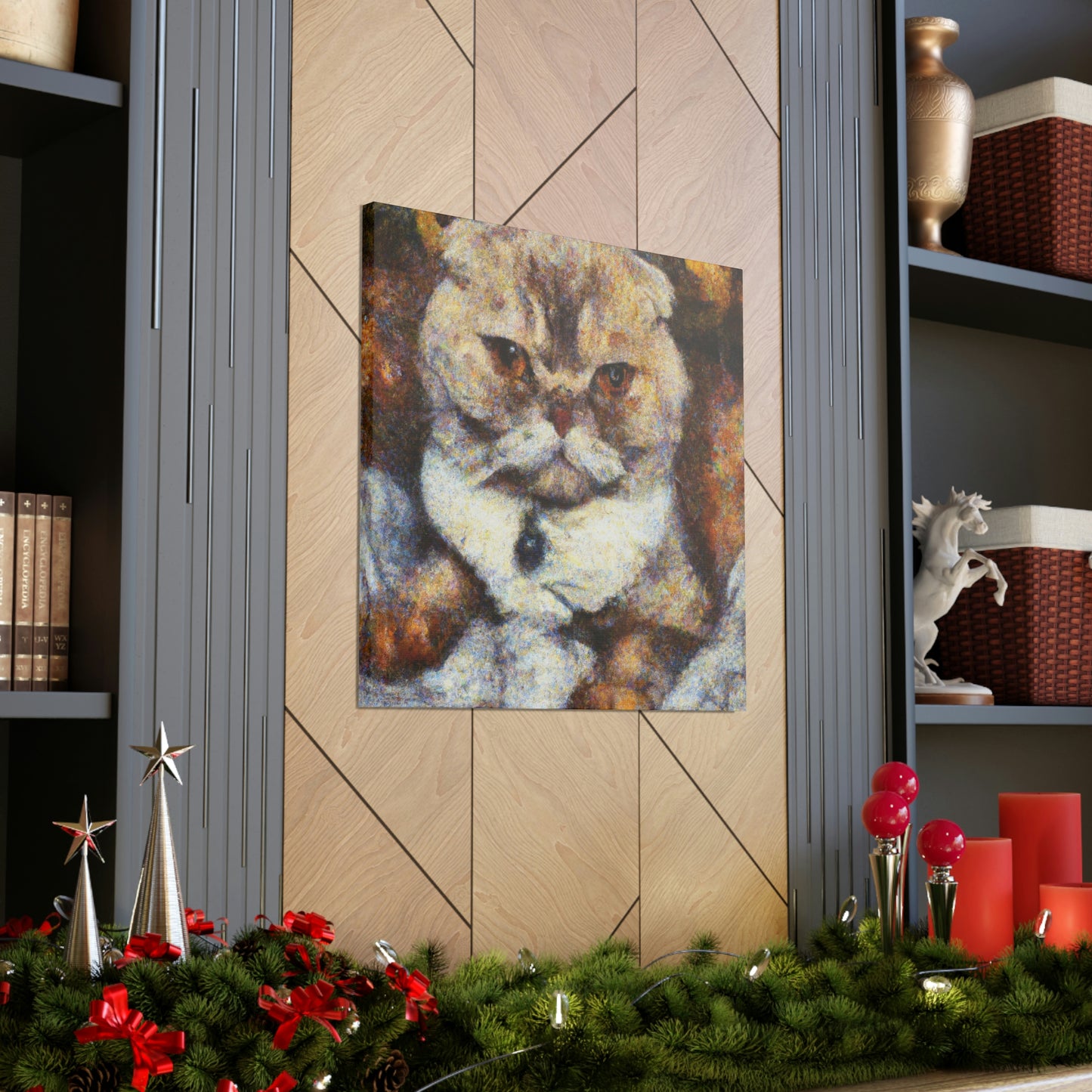 Scottish Fold Reflection - Canvas