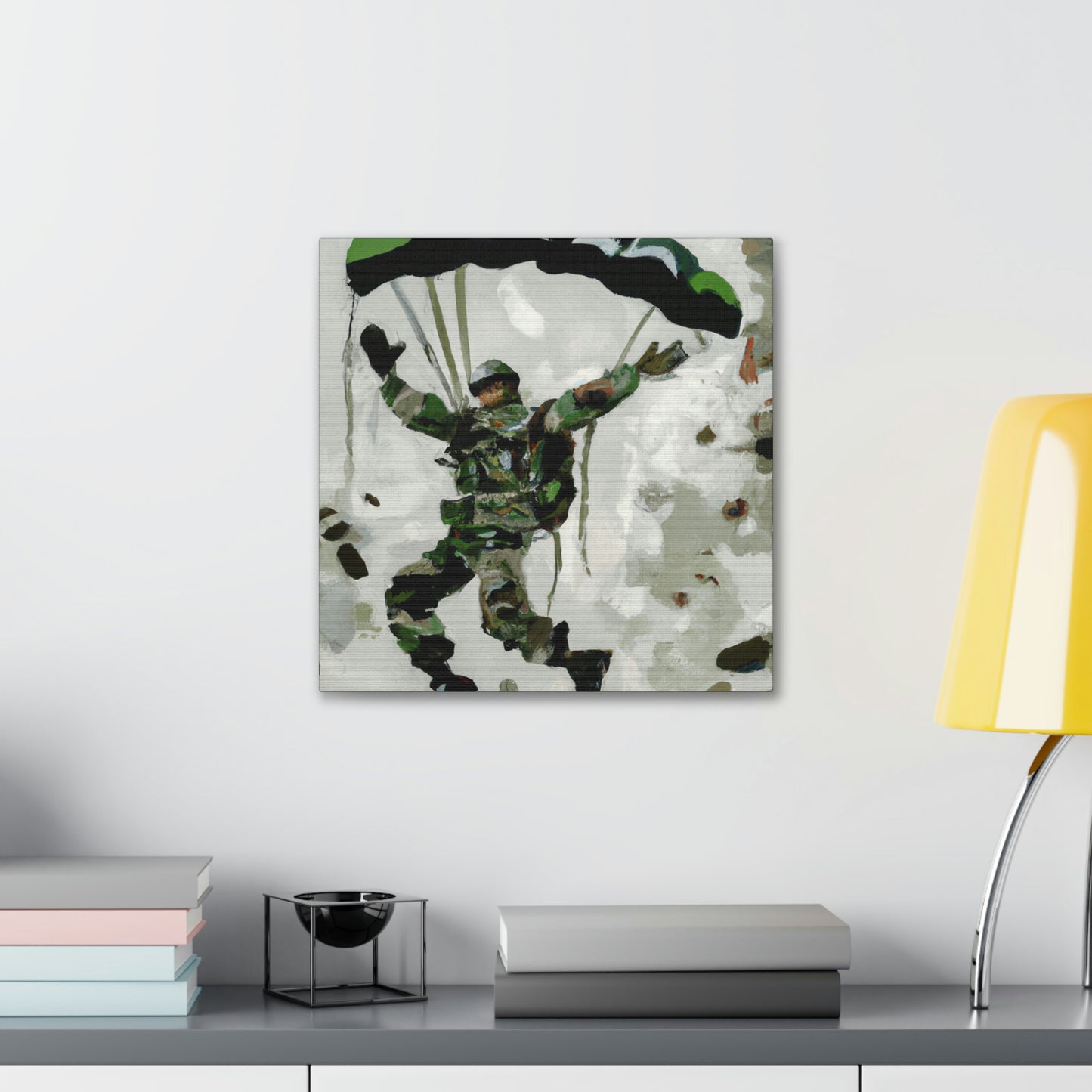 Paratrooper in Flight - Canvas