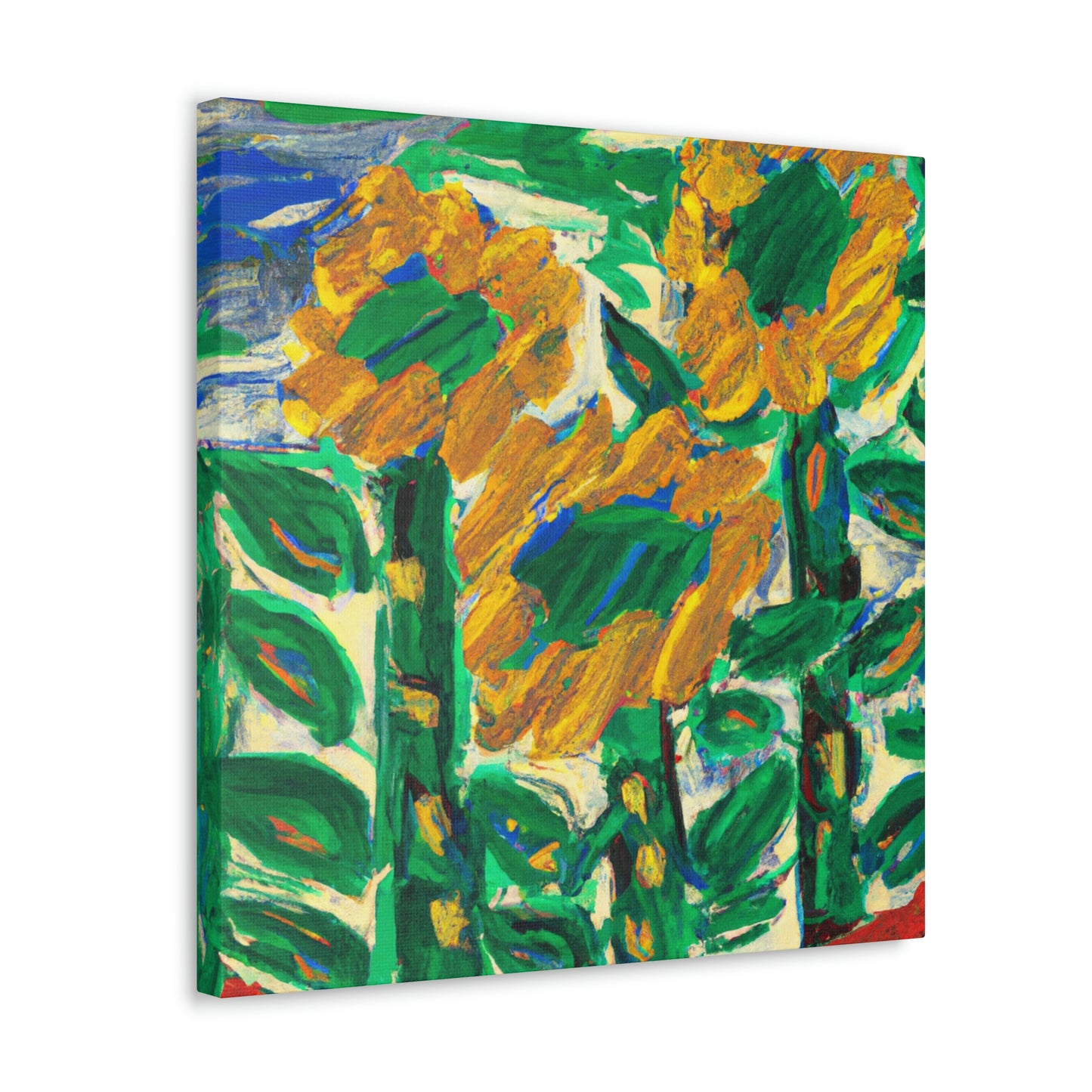 Sunflower in Expressionism - Canvas