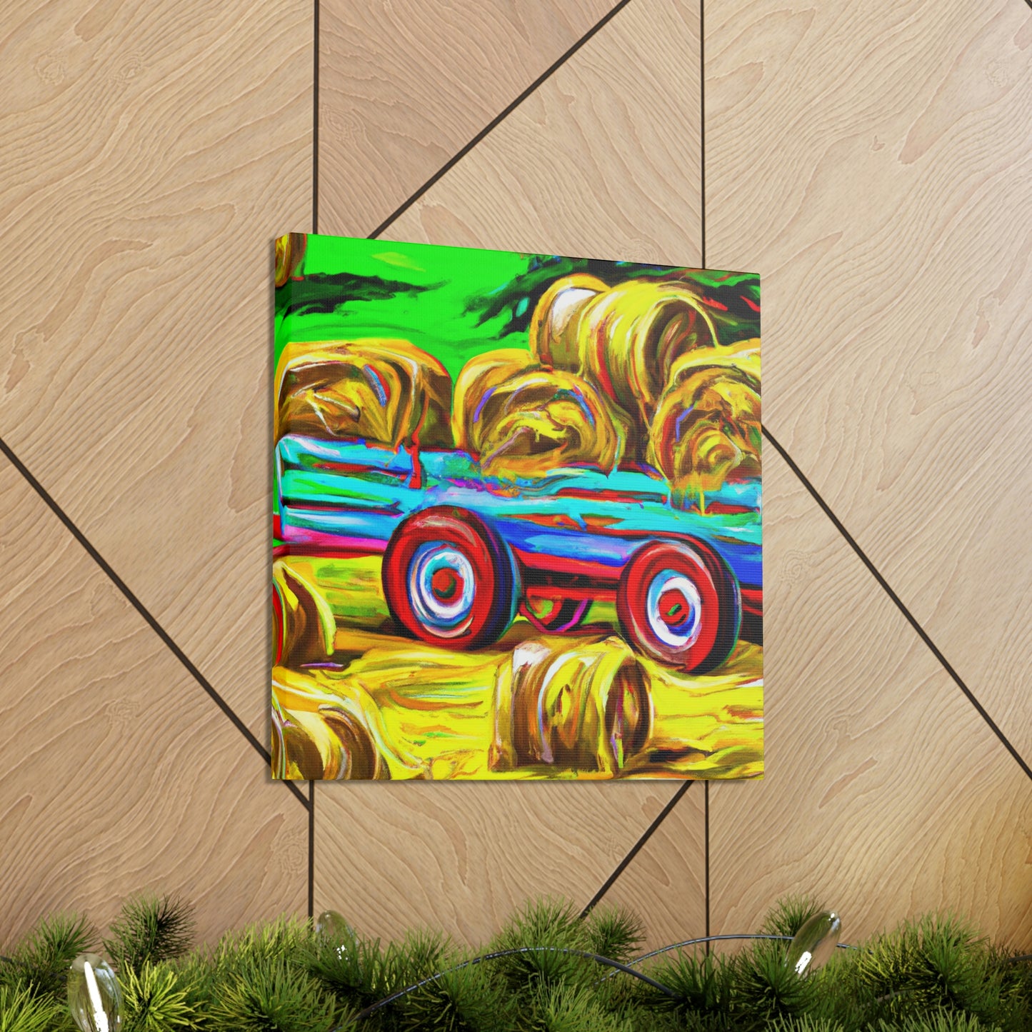 "Hay Wagon in Dreams" - Canvas