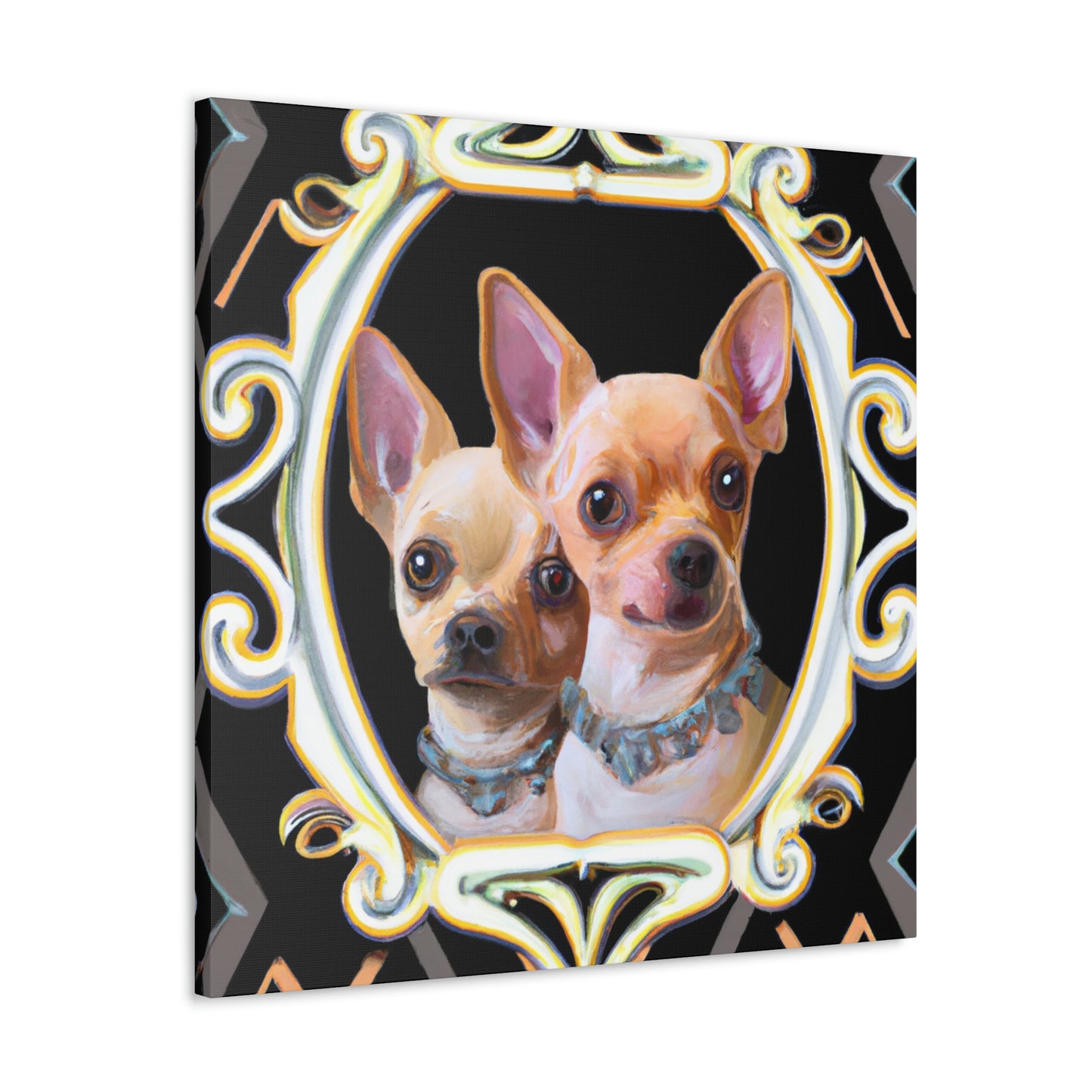 "Chihuahua Deco Dream" - Canvas