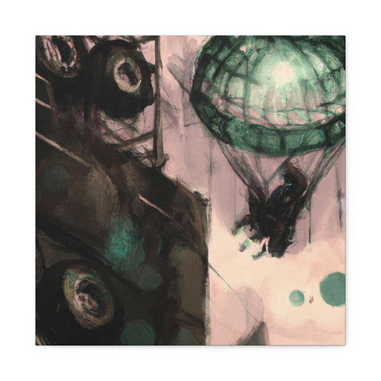 Paratrooper's Suspended Voyage - Canvas