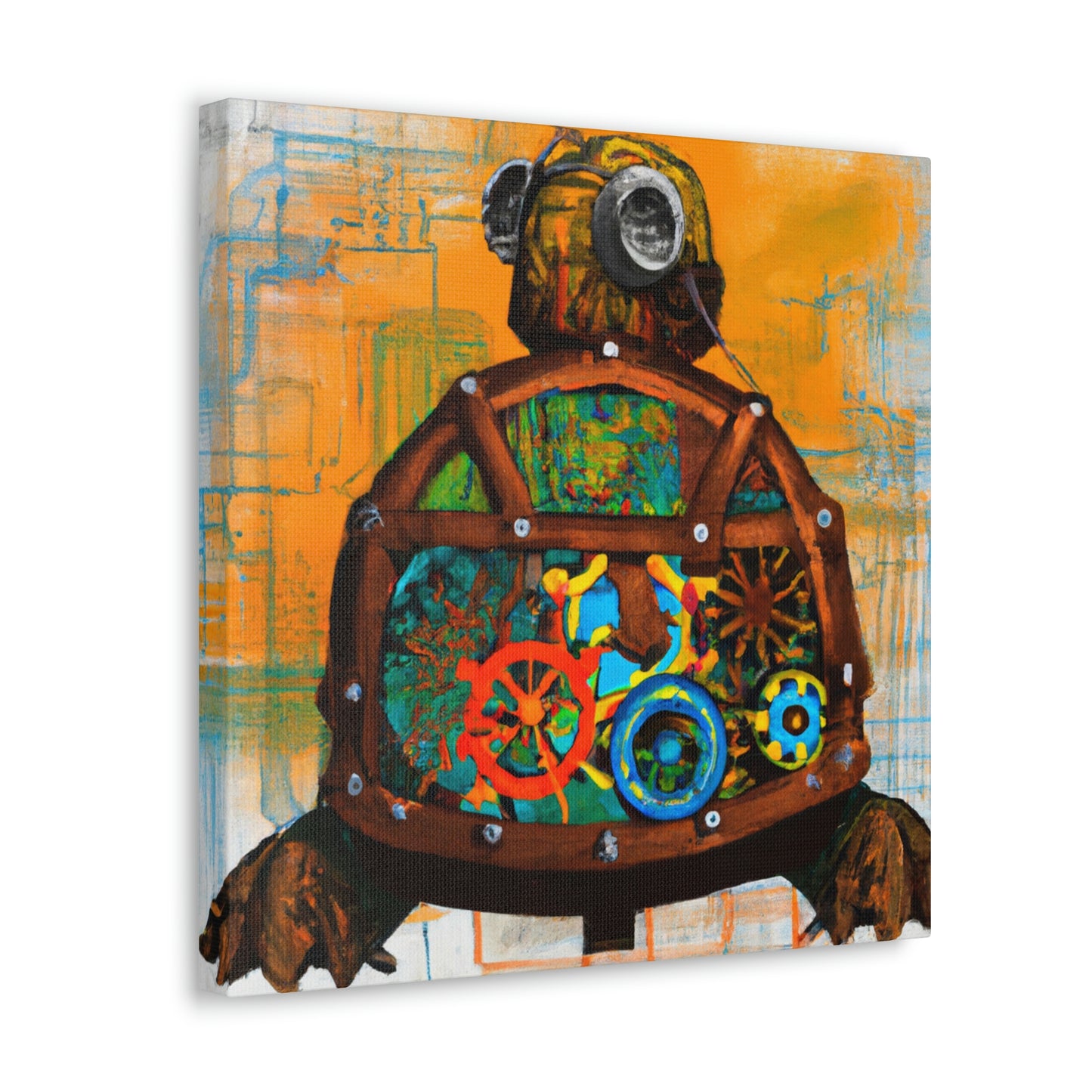 Sea Turtle Clockwork Dreams - Canvas