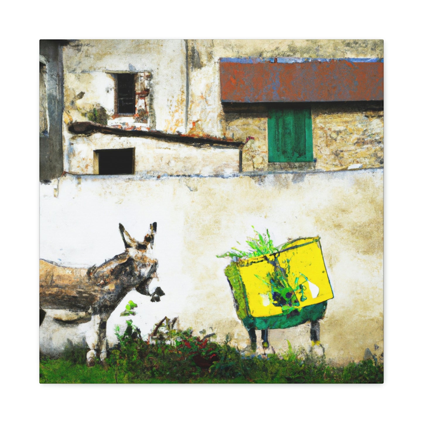 "Donkey Street Mural" - Canvas