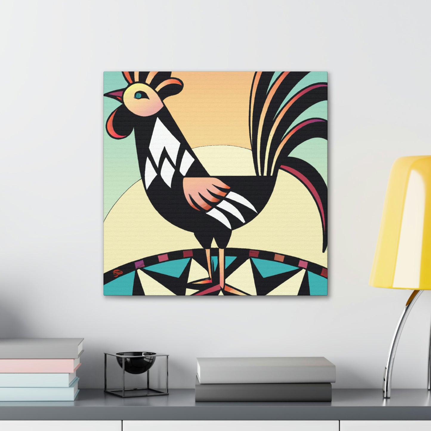 Chicken in Dazzle - Canvas