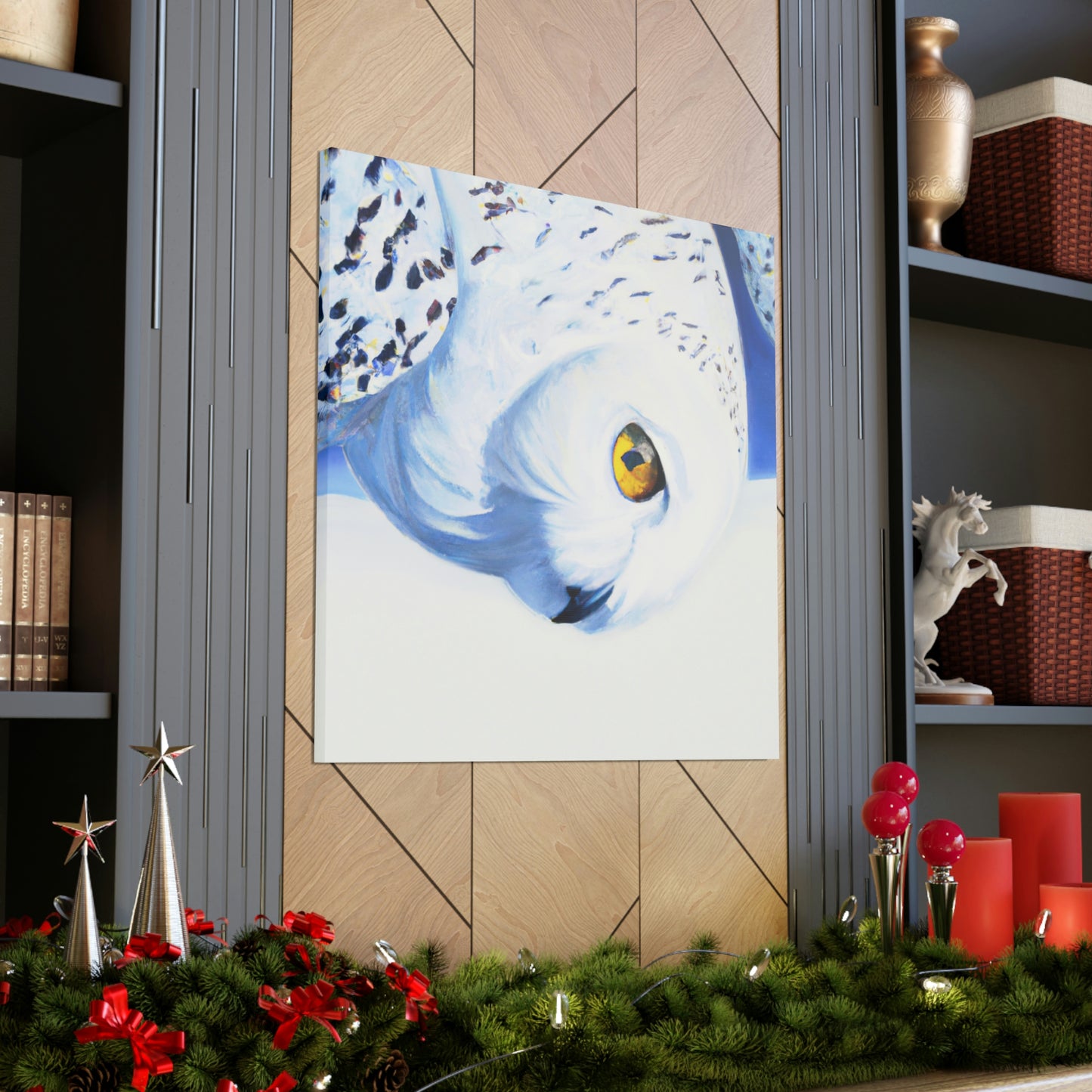 Snowy Owl Splendor - Canvas