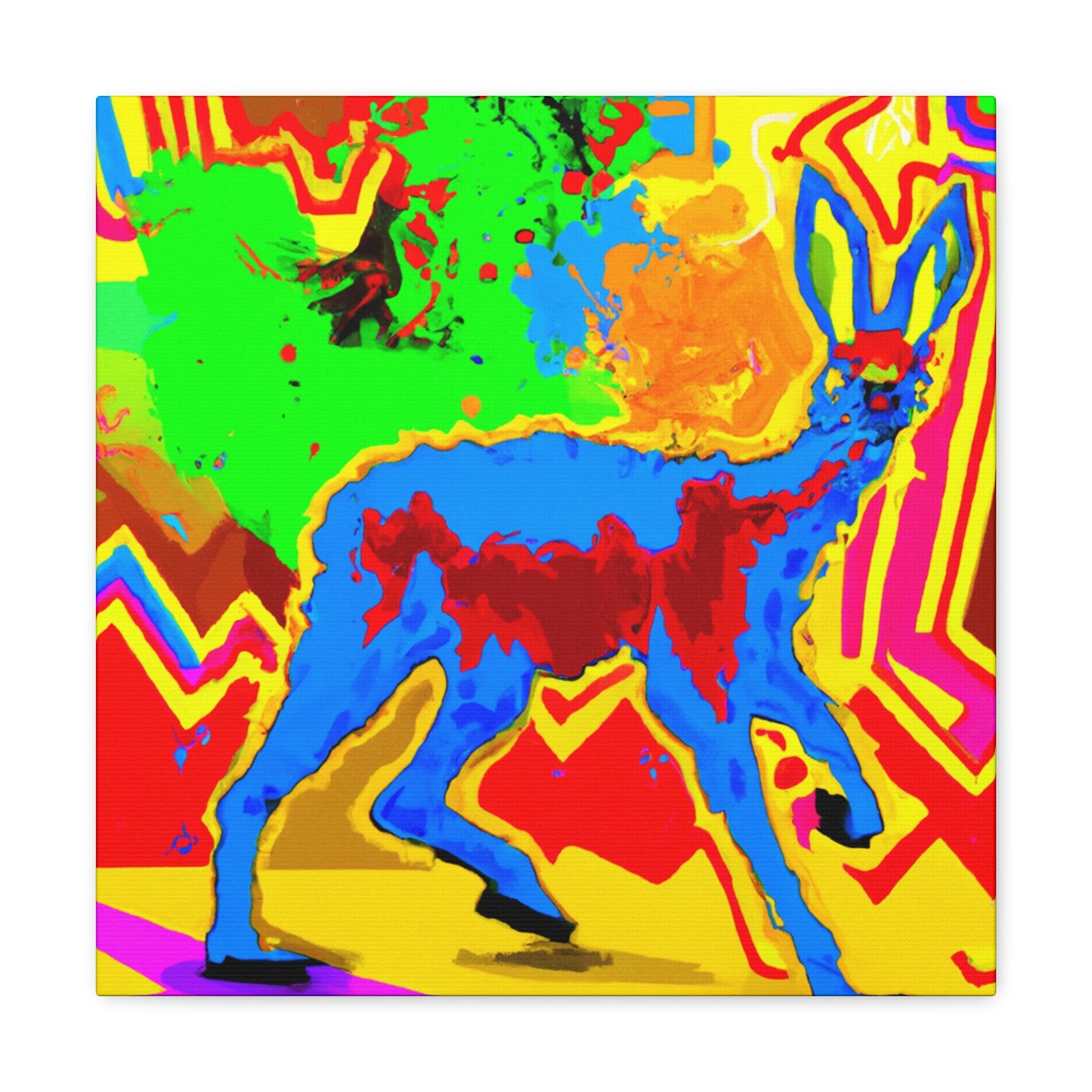 "Caracal in Nature's Den" - Canvas