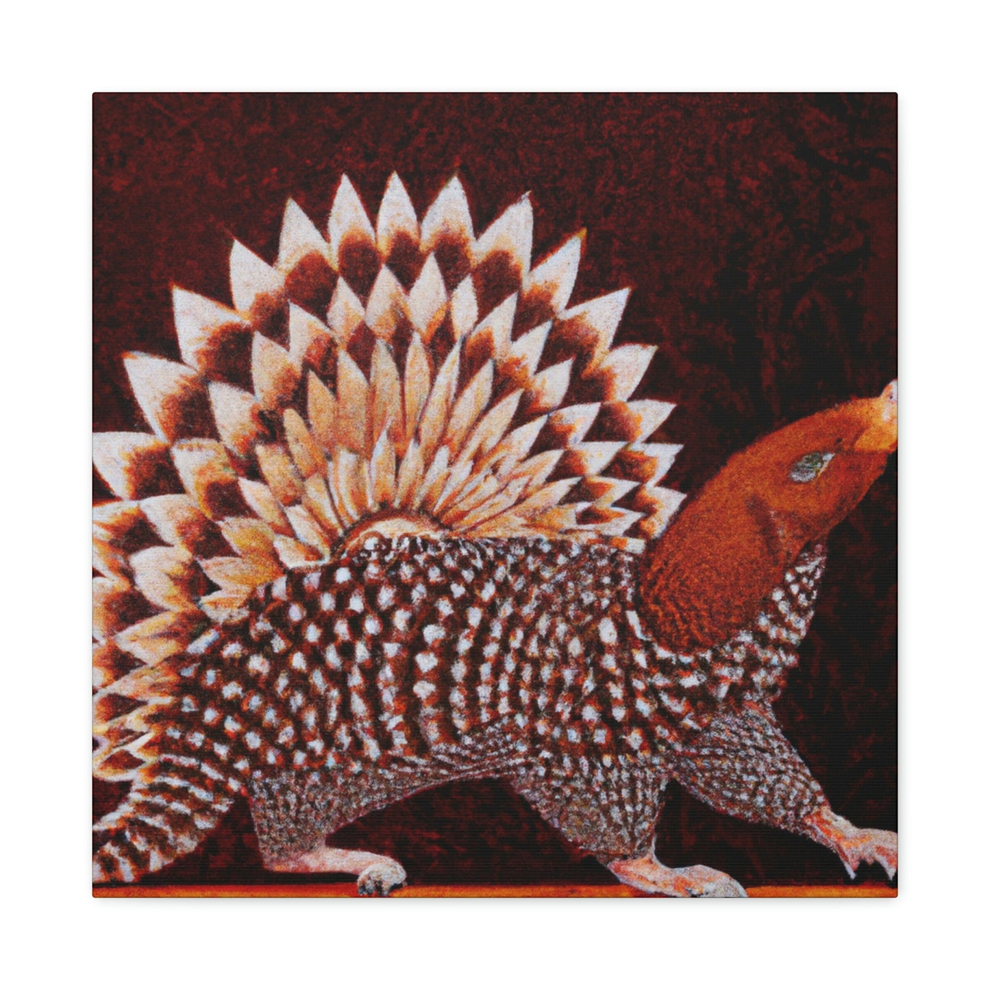 Gleaming Art Deco Pangolin - Canvas