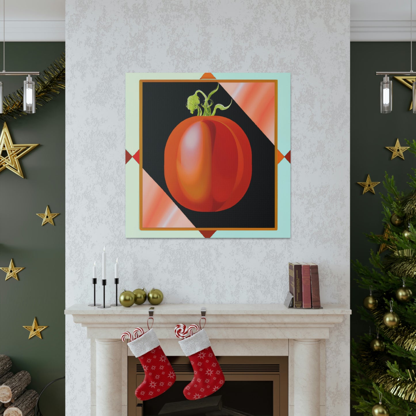 "Tomato Stardust Bouquet" - Canvas