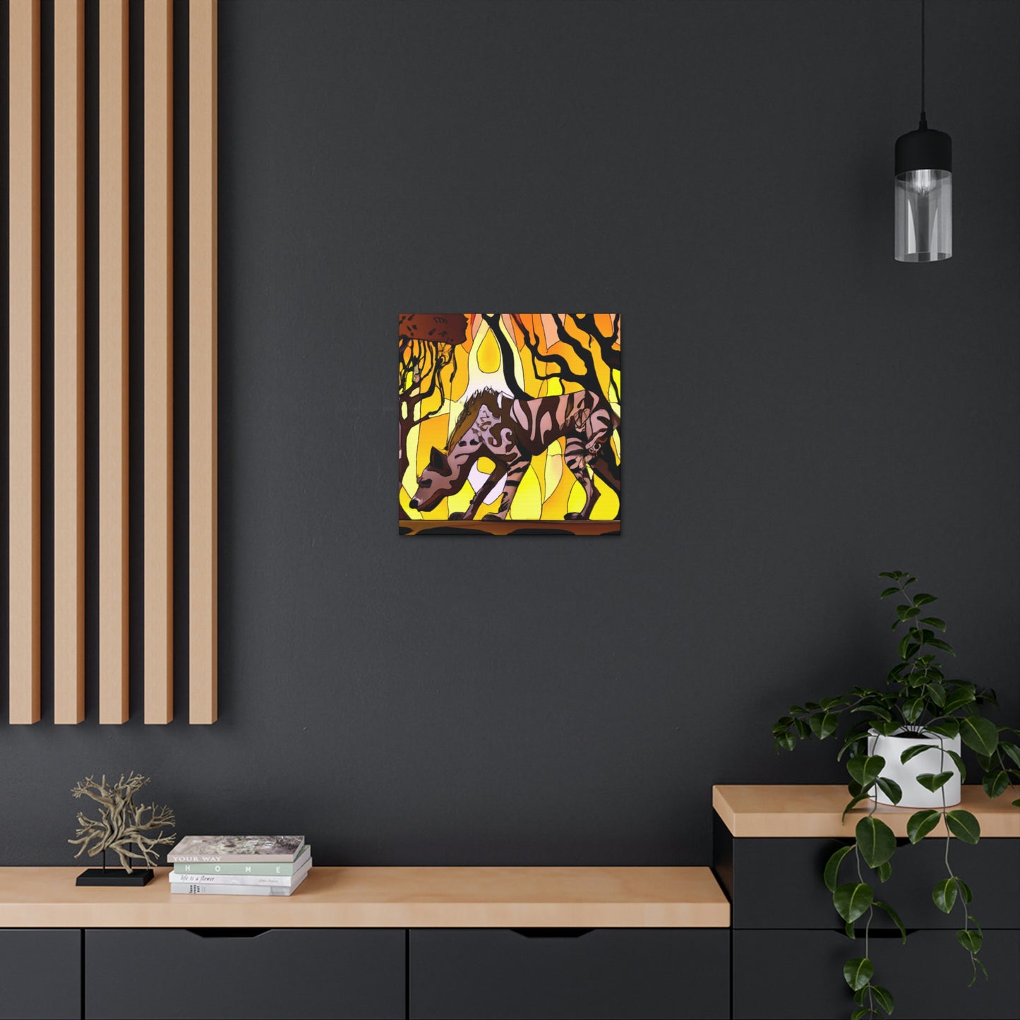 "Hyena's Golden Glee" - Canvas