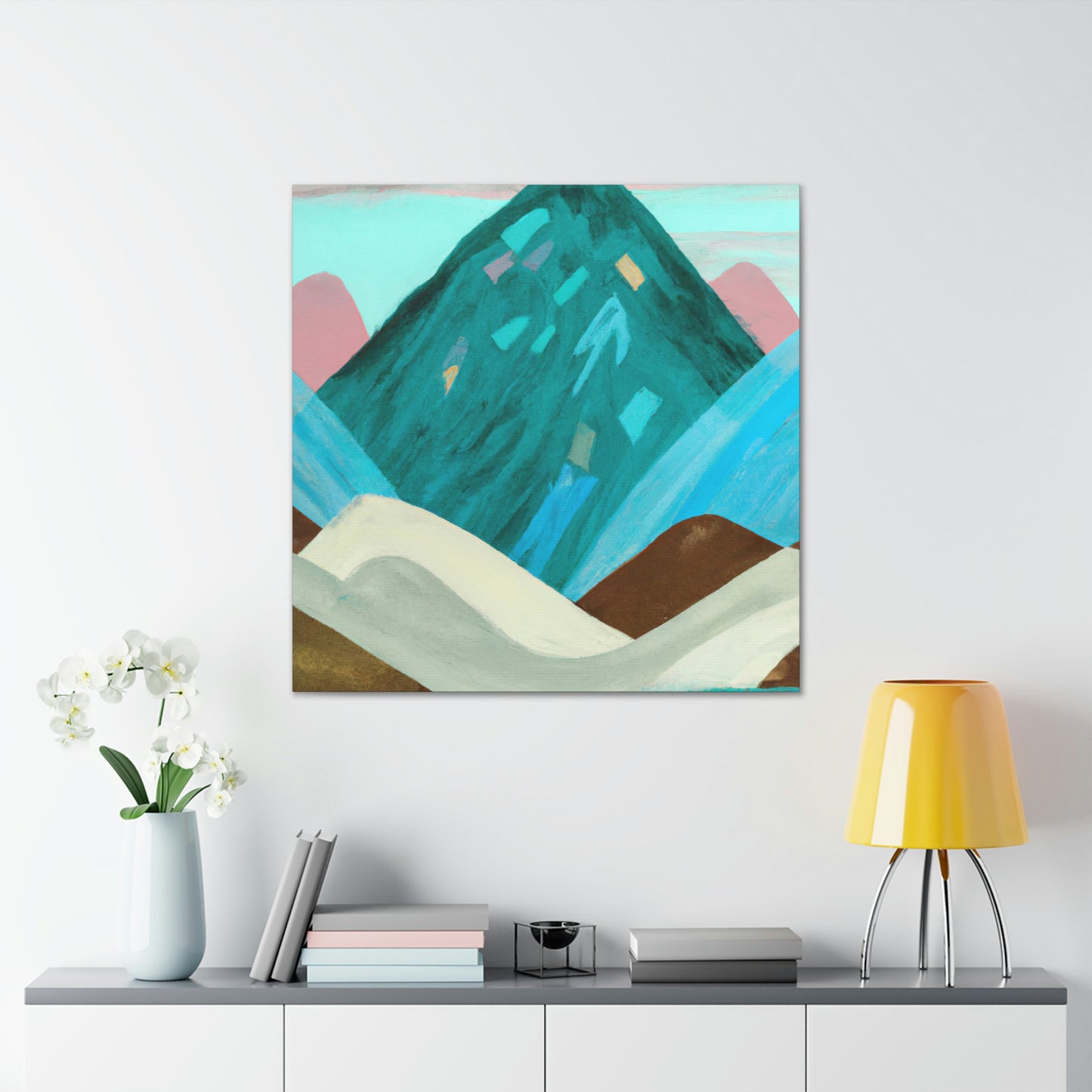 "Mountain Stillness Peaceful" - Canvas