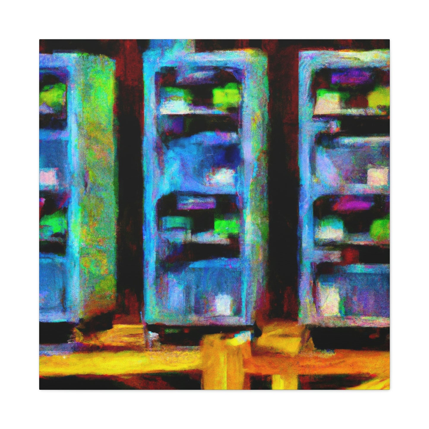 "Digital Tech Impressionism" - Canvas