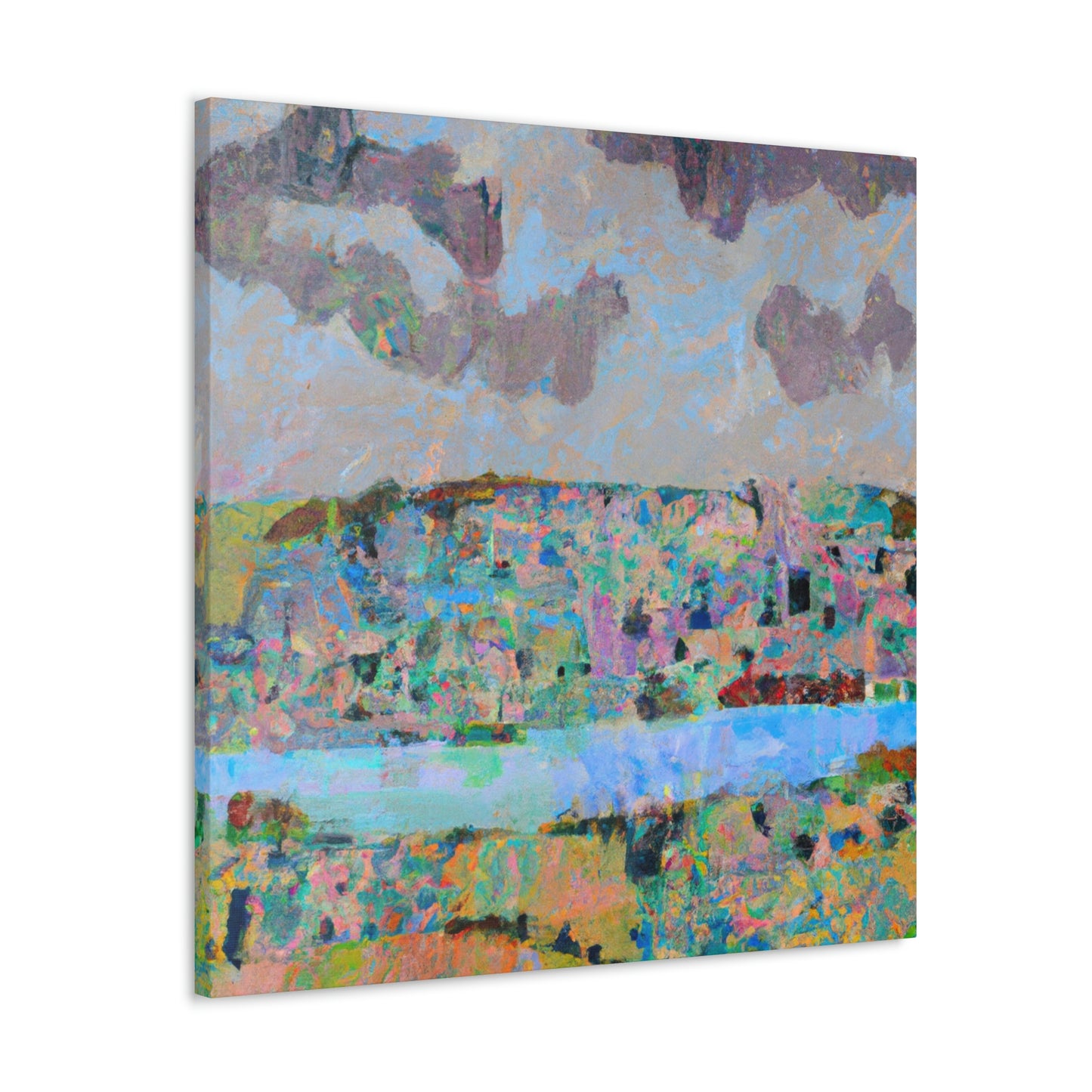 "Lakeside Abstraction Expression" - Canvas