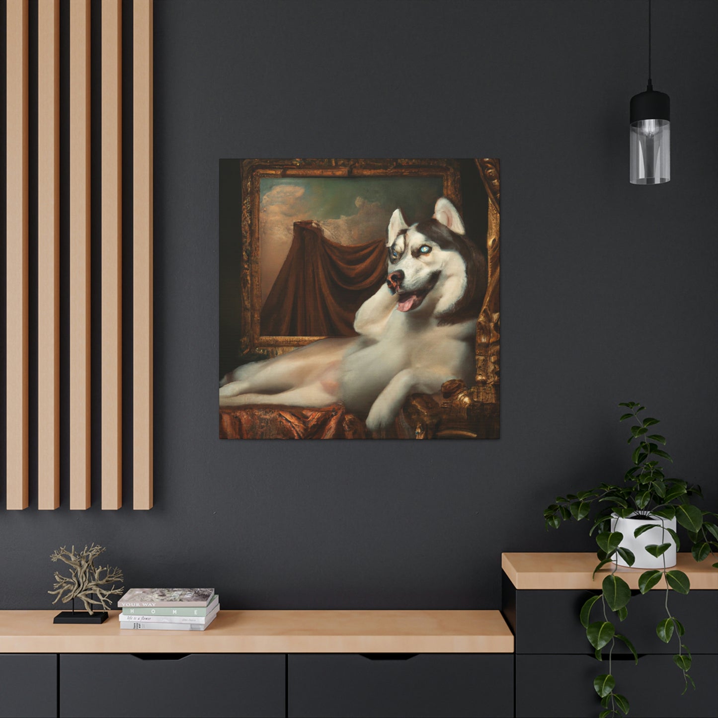 "The Loyal Husky Companion" - Canvas