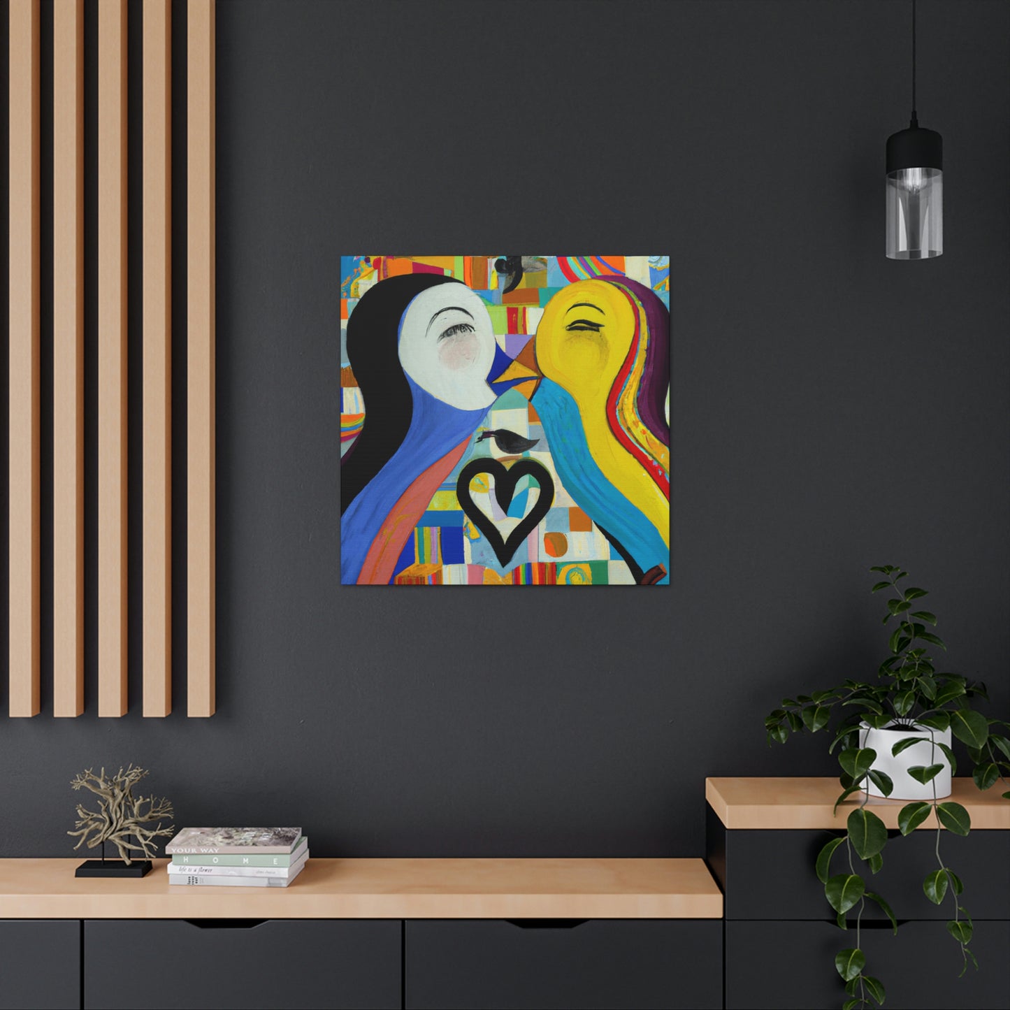 Loving Duo Portrait - Canvas