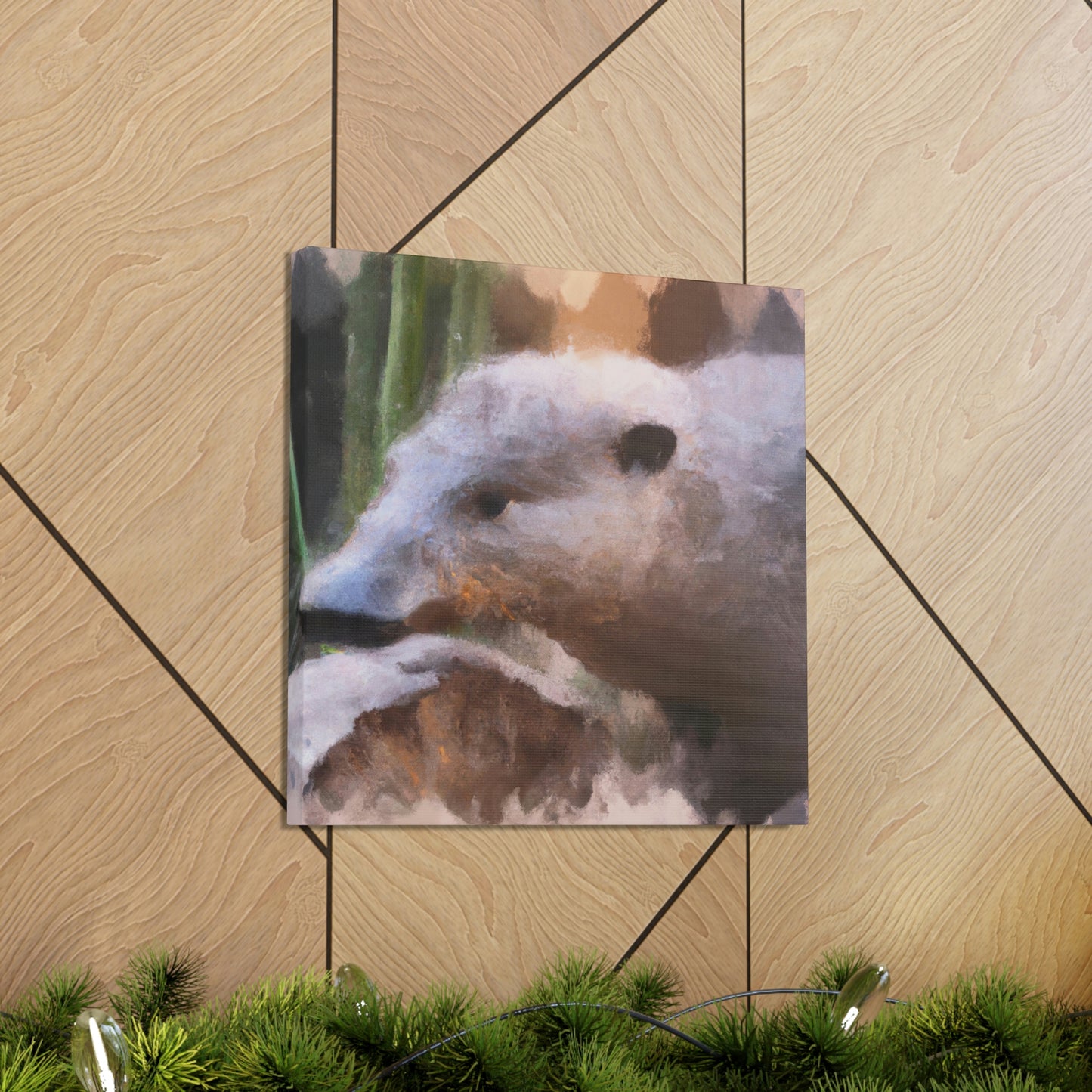 "Platypus Portrait Abstract" - Canvas