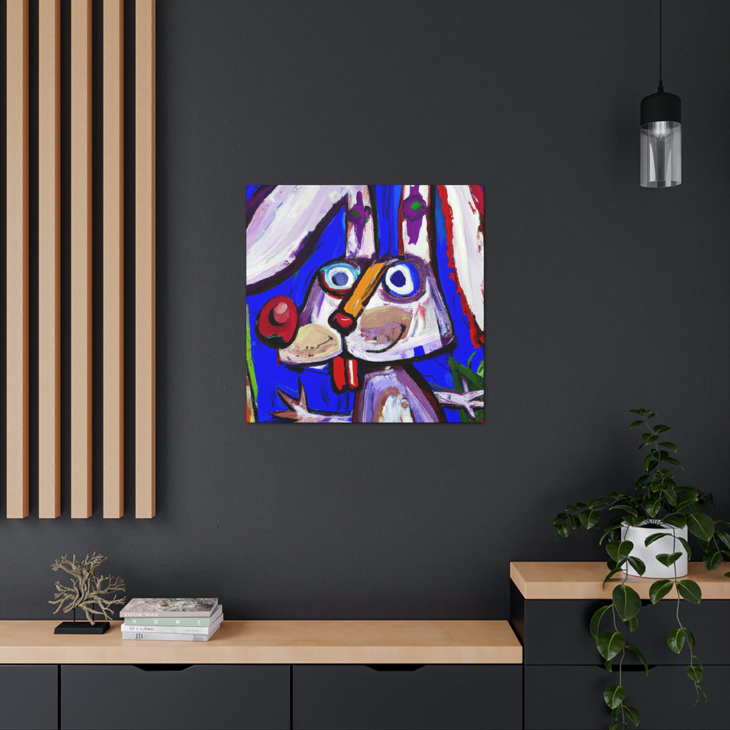 "Rabbit in Expressionism" - Canvas