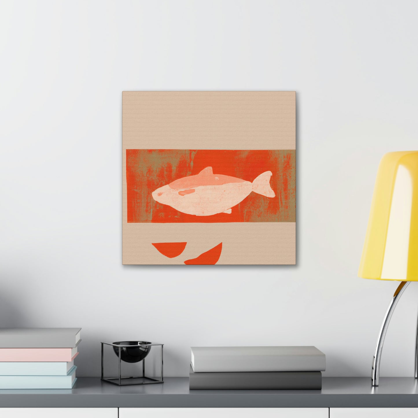 "Salmon in Simplicity" - Canvas