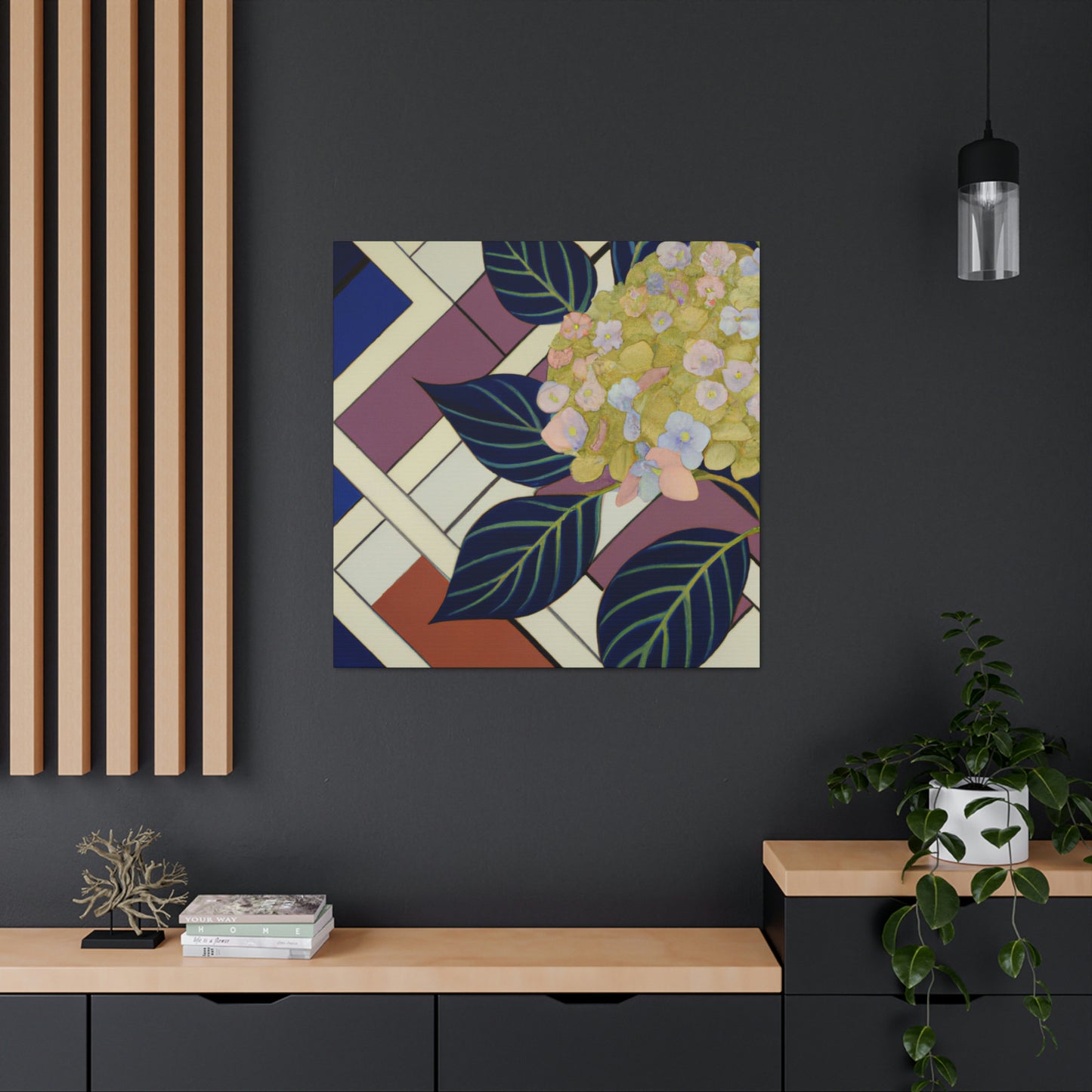 "Hydrangea Deco Dream" - Canvas