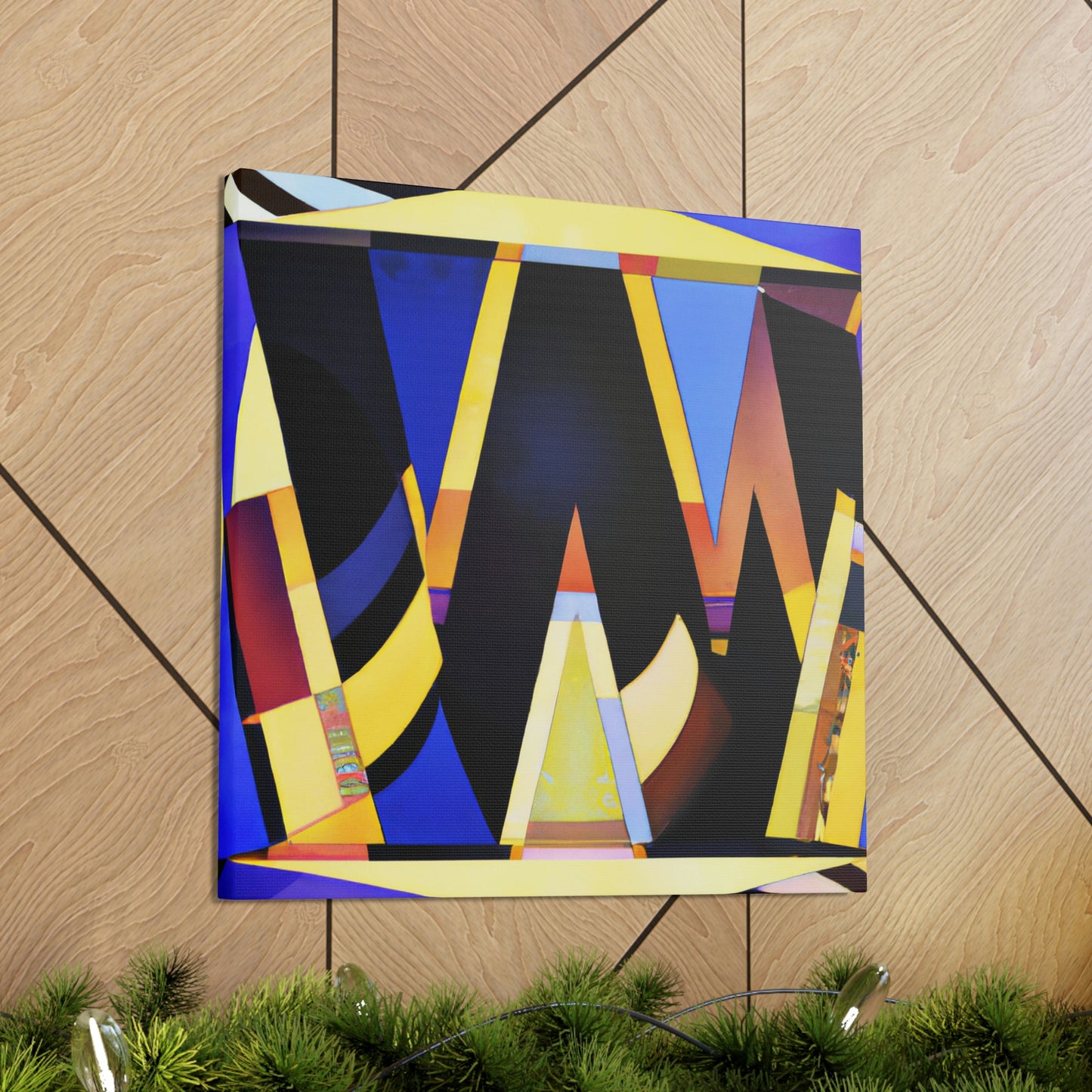 "Gleaming Wishes Art Deco" - Canvas