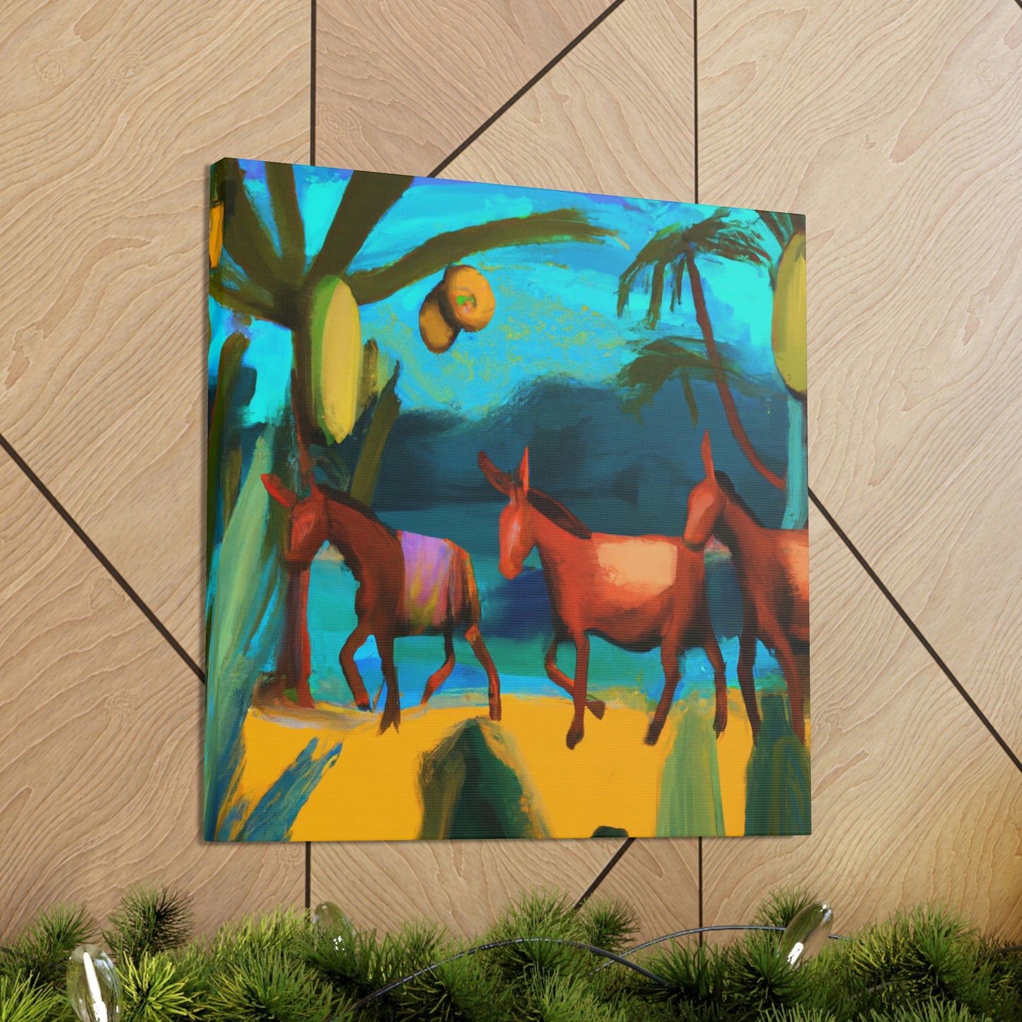 "Mules and Majestic Beauty" - Canvas