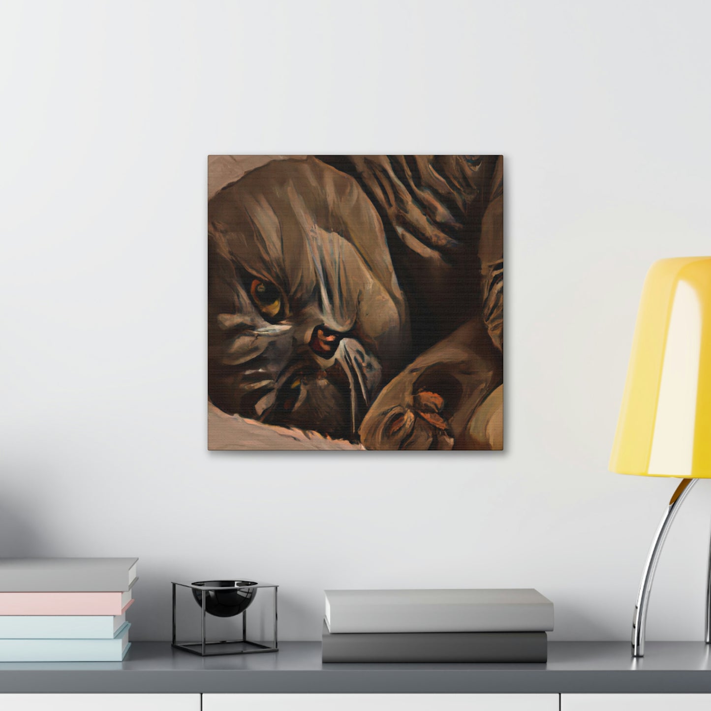 "Scottish Fold Slumbering" - Canvas