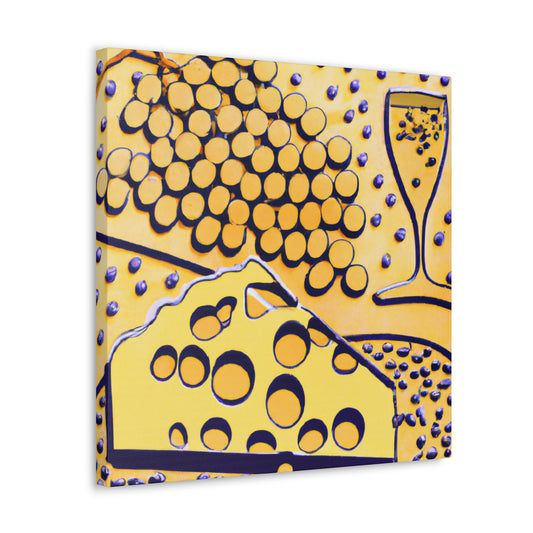 Cheese Grapes Mosaic - Canvas