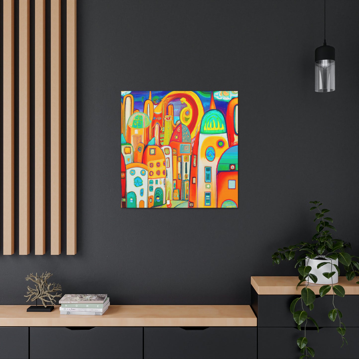 "Modern Nouveau Sunrise" - Canvas