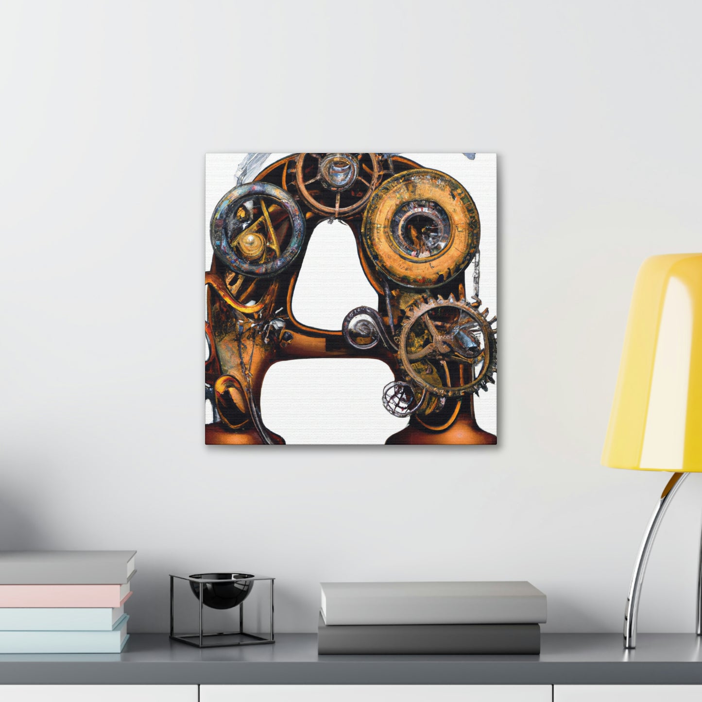 "Steamhearted Clockwork Heroes" - Canvas