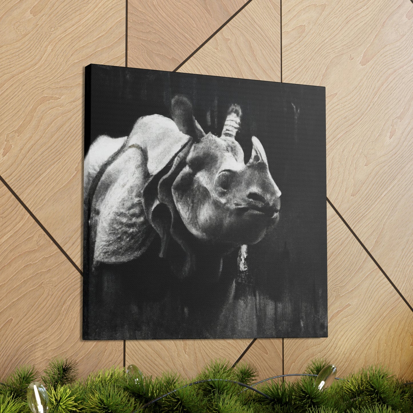 Rhino Majestic Splendor - Canvas