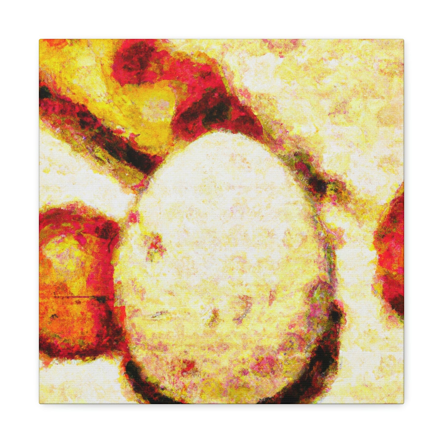 Eggs in Pointillism - Canvas