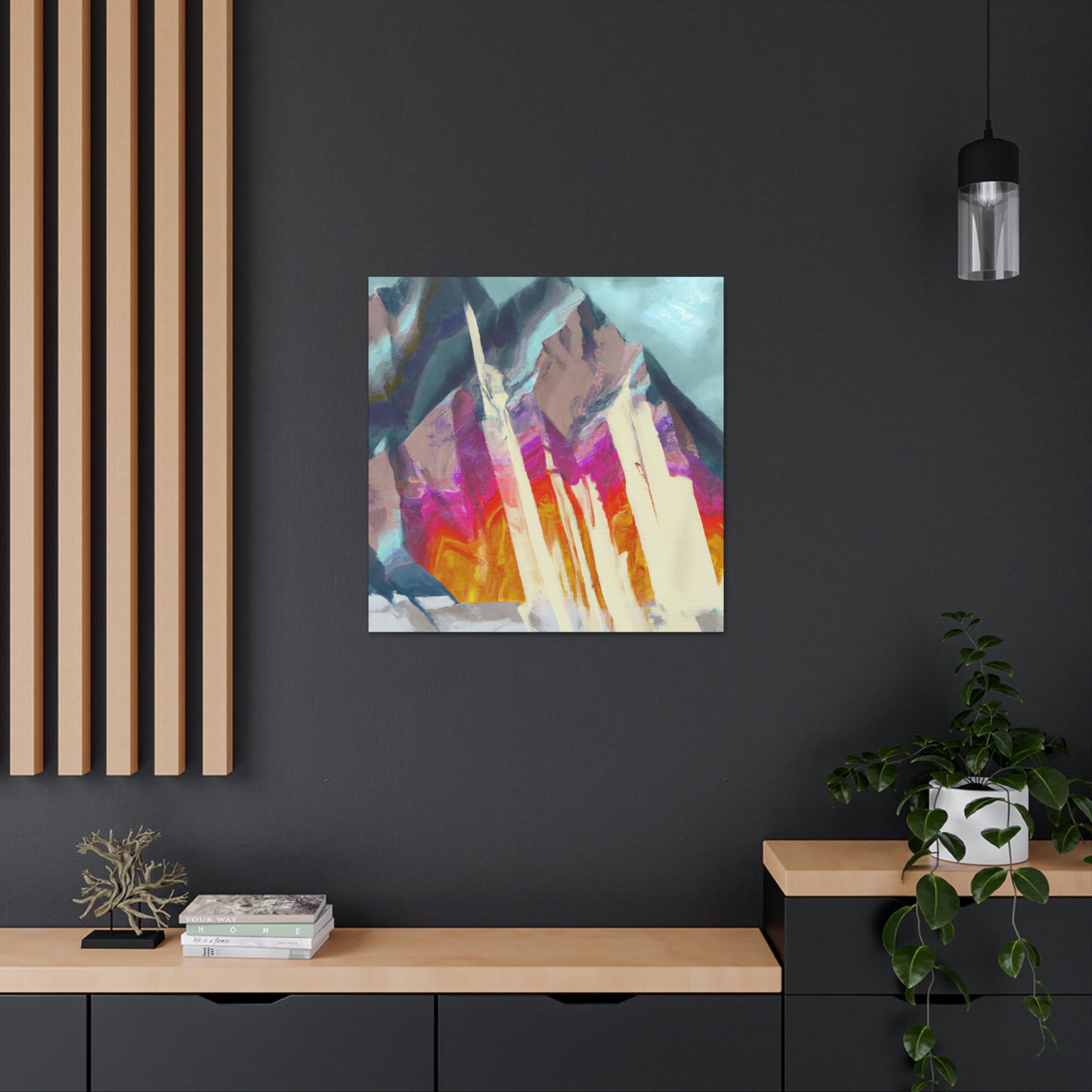 Mountain Abstract Mystery - Canvas