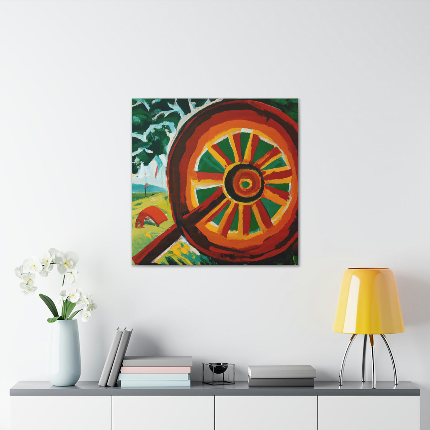 "Wheel of Times Past" - Canvas