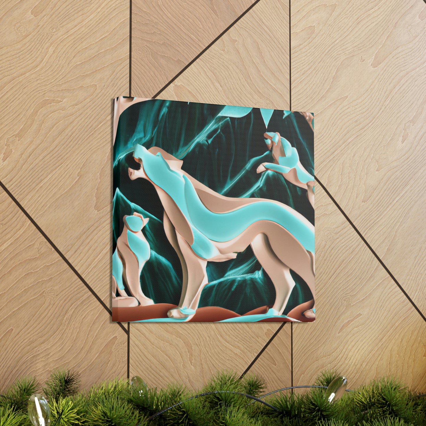 Puma in Art Deco - Canvas