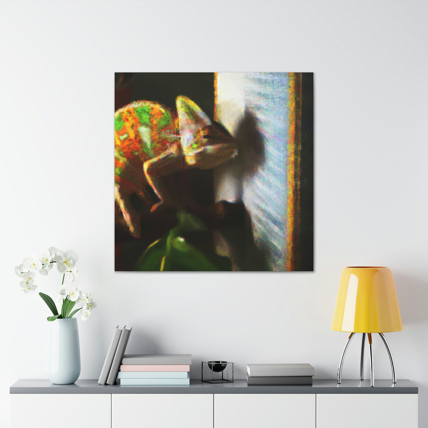 Veiled Chameleon Dreaming - Canvas