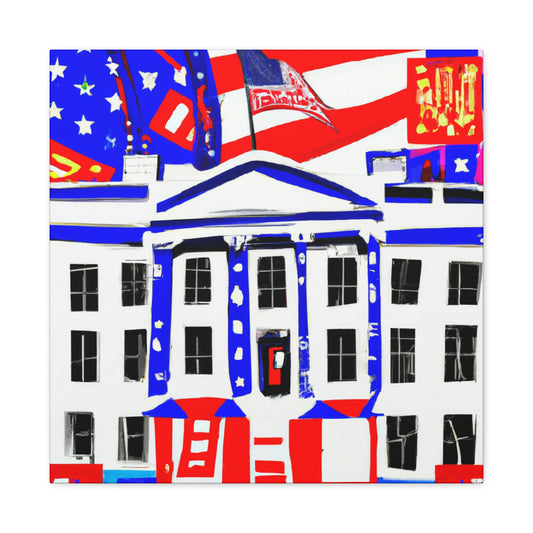 "White House, Deco Style" - Canvas