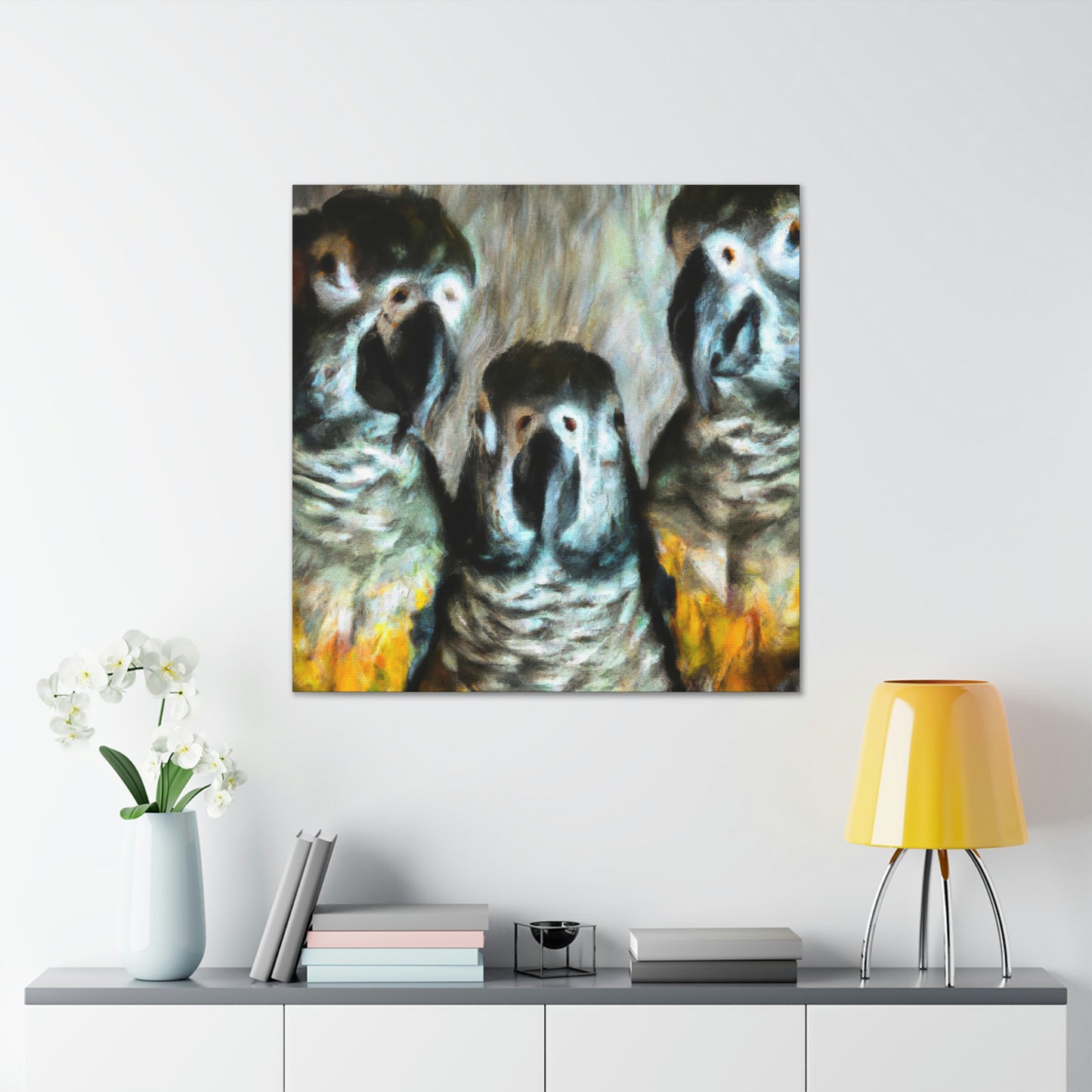 Parrot Party in Senegal - Canvas