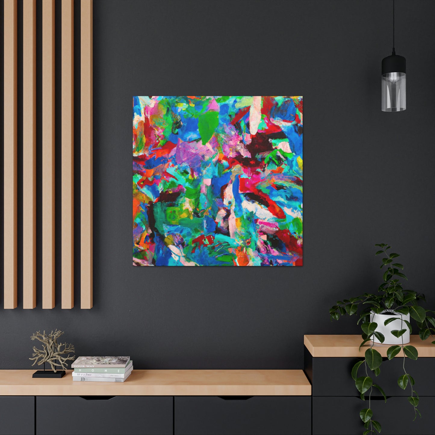 Vividly Plumaged Birds - Canvas