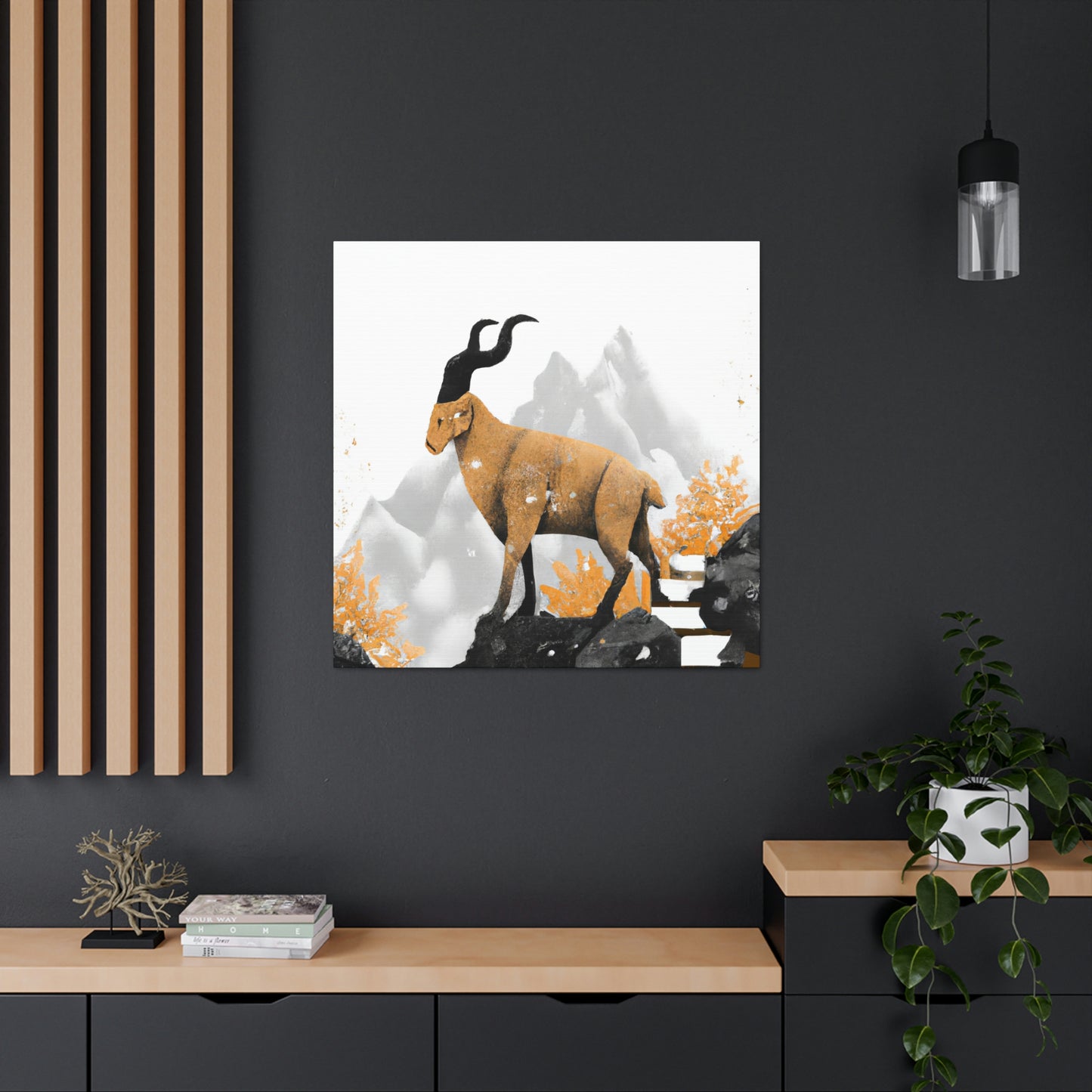 Mountain Goat Splendor. - Canvas