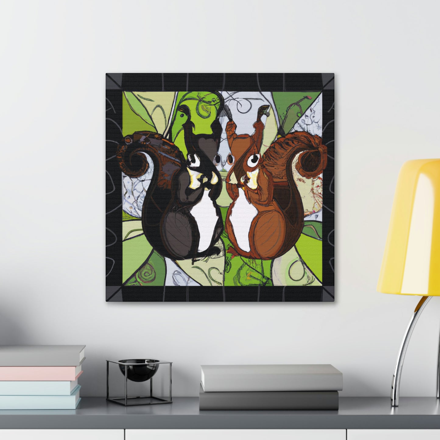 Squirrels in Motion - Canvas