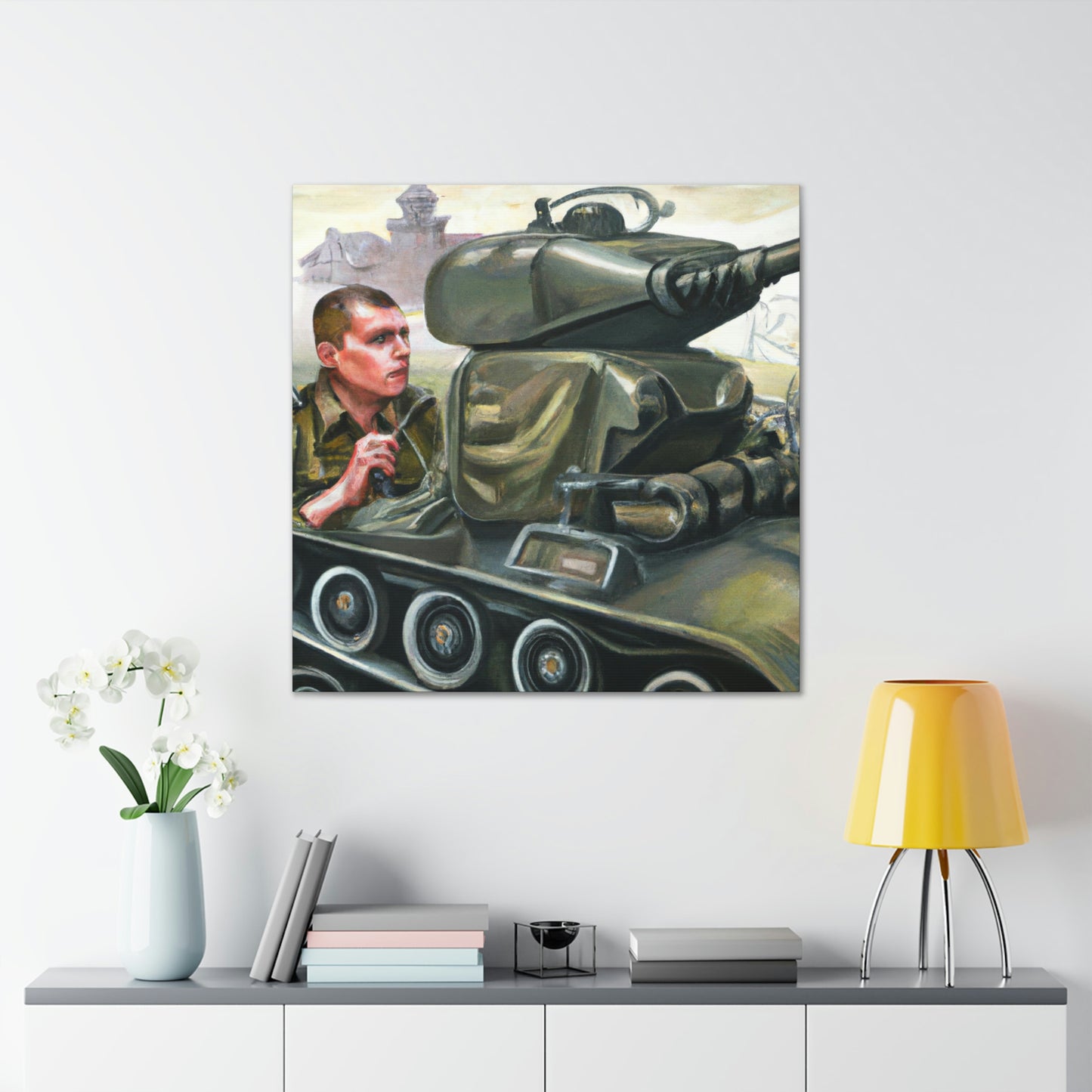 "Tank Operator Dreamscape" - Canvas