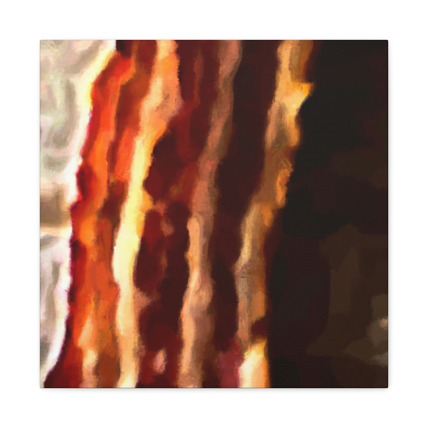 "Sizzling Bacon Delight" - Canvas