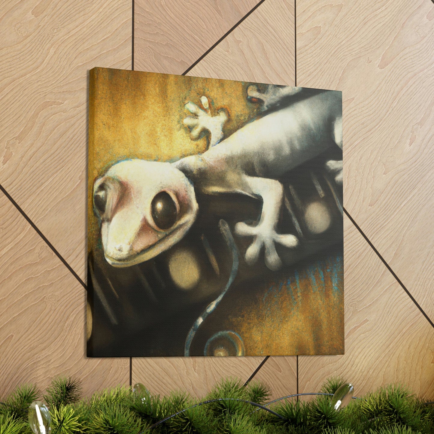 Gecko in the Mist - Canvas