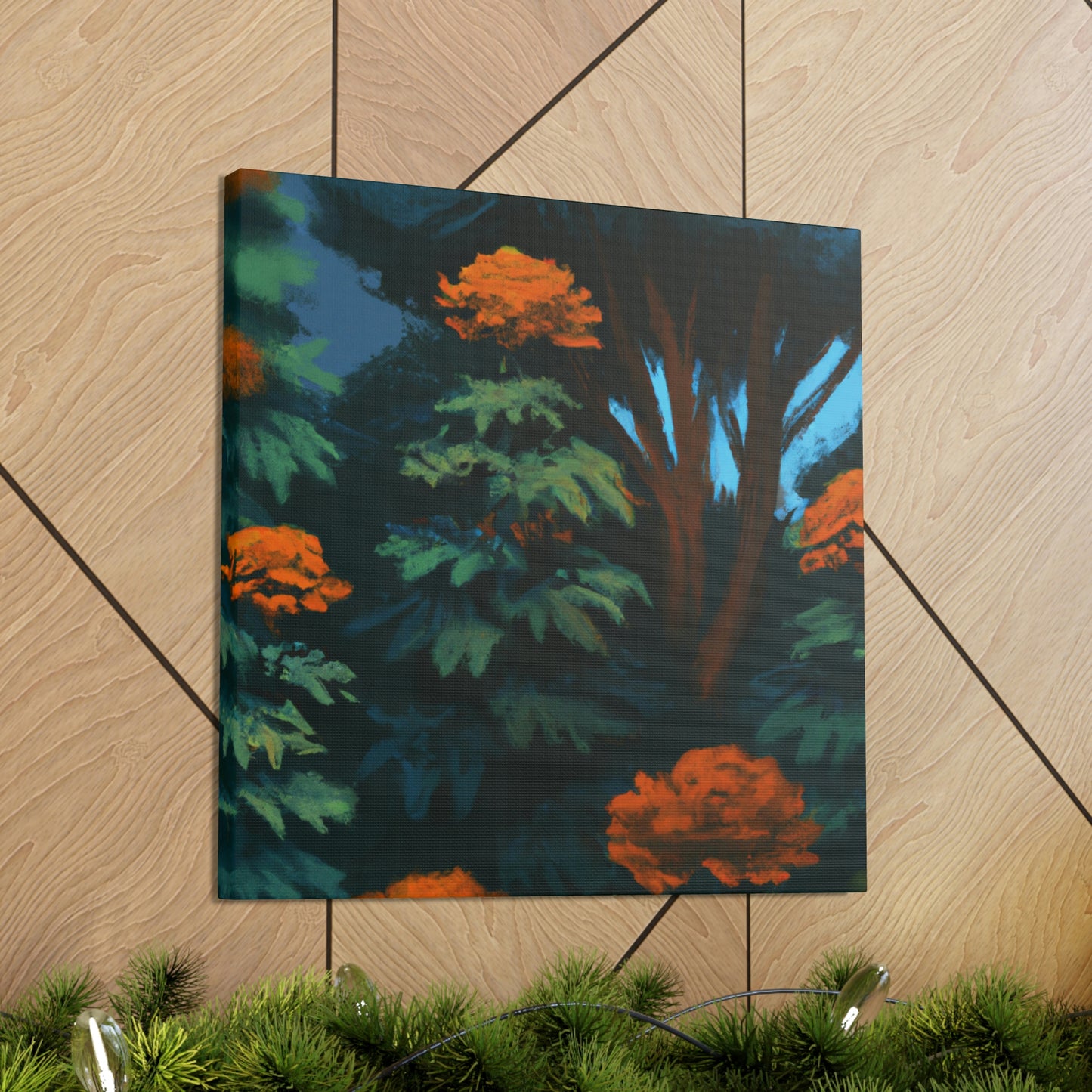 Marigolds in Bloom - Canvas