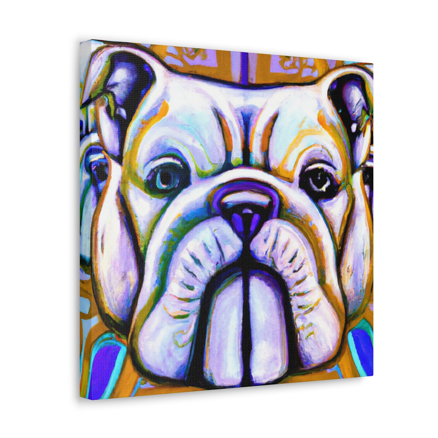 "Bulldog's Deco Dream" - Canvas