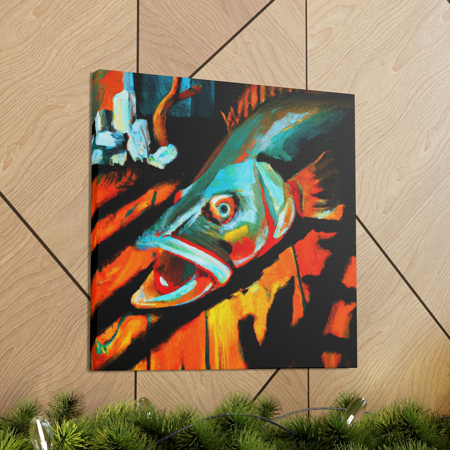 Walleye in Expressionism - Canvas