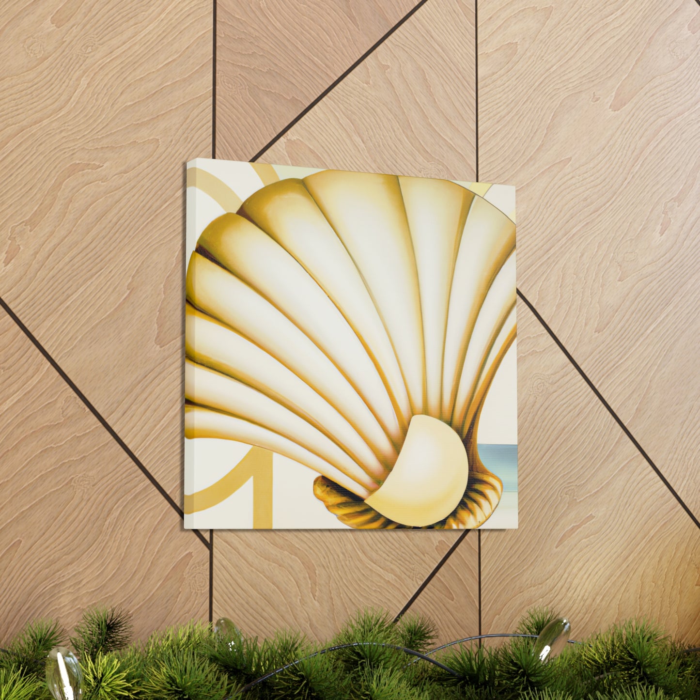 Glimmering Clam Sunset - Canvas